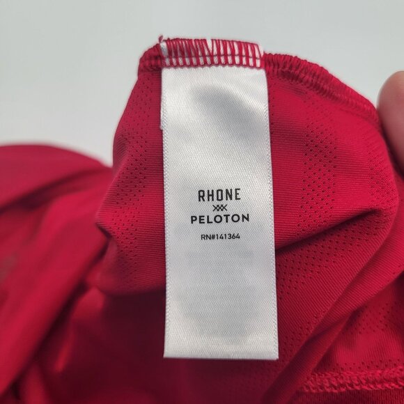 RHONE x PELOTON Performance Workout Shirt Red Men's SZ Small - Picture 8 of 11